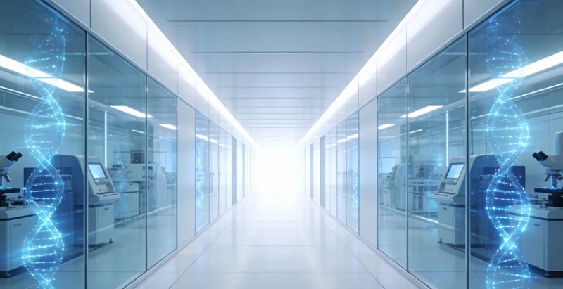 专业人员正在采集静脉血样本,旁