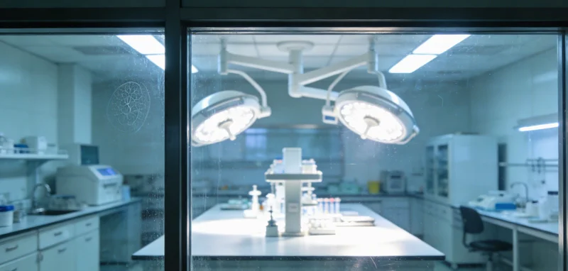 检测技术人员在生物安全柜内进行