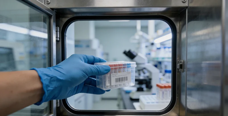 医生与咨询者沟通检测报告的温馨