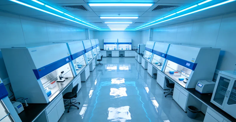 专业实验室内的精密基因检测设备