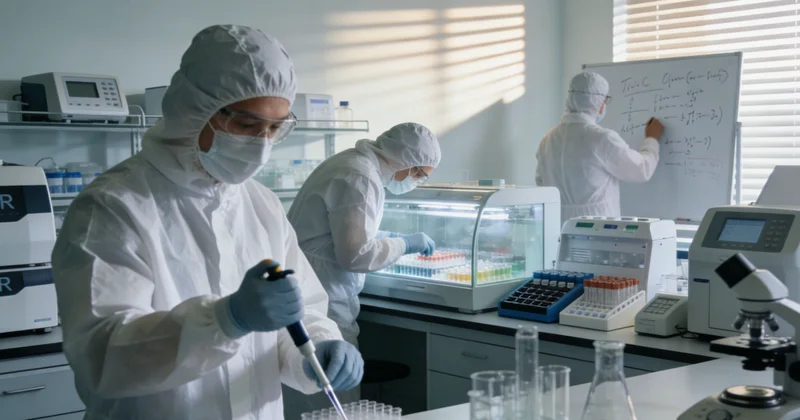 遗传咨询师正在向市民详细解读基因检测报告