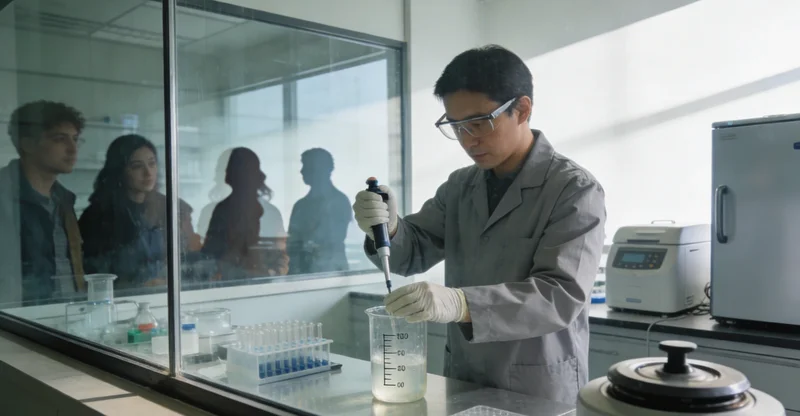 专业人士为市民解读基因检测报告示意图