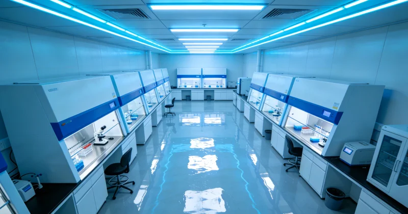 实验室内技术人员操作高通量测序