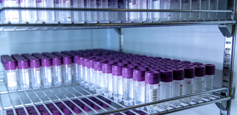 医护人员正在使用拭子进行规范样