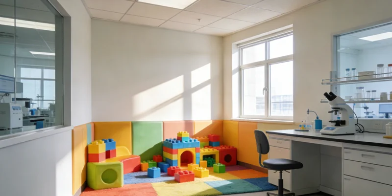 孩子康复后，与家人在户外开心玩