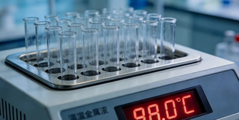 在干净明亮的采样点,专业护士正