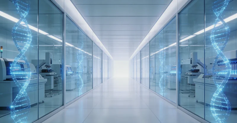 医生与患者沟通基因检测报告示意