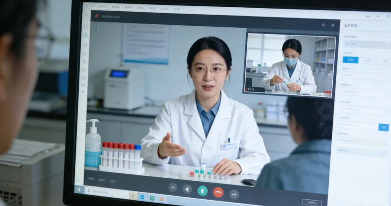 贵港孕妇在医院进行产前咨询场景