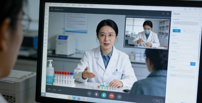 万核基因白银实验室内景，展示先