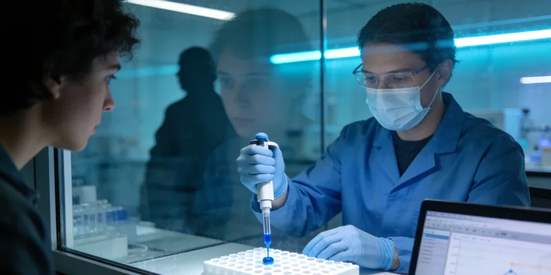 专业实验室技术人员进行基因检测