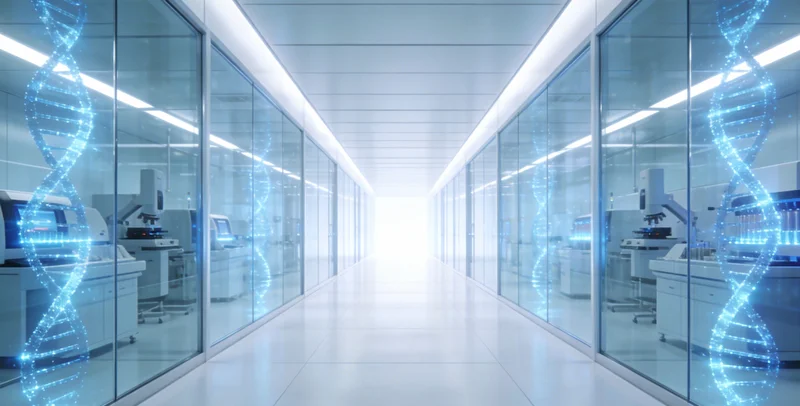 专业人员进行基因检测采样操作