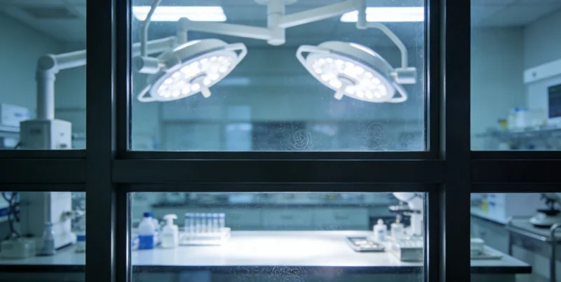 专业人员在分子诊断实验室进行基