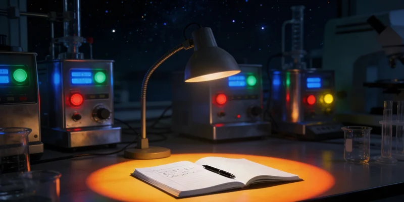 专业人员在实验室内操作精密仪器