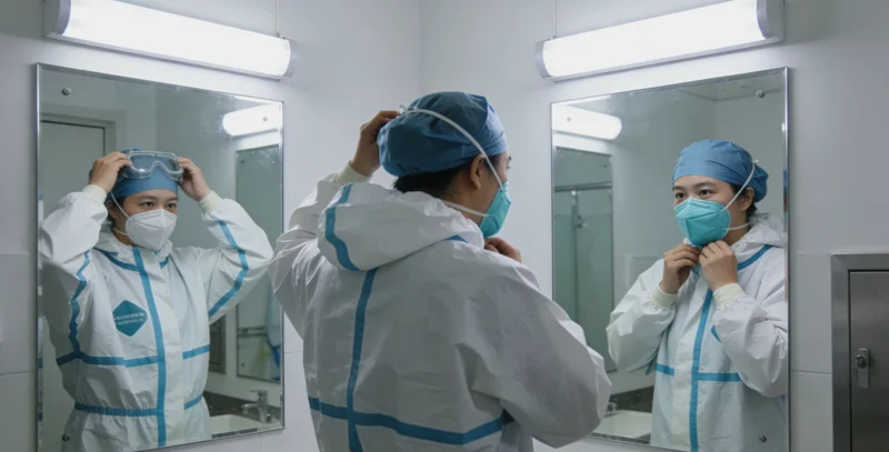 甘南地区牧民或渔民在自然环境中