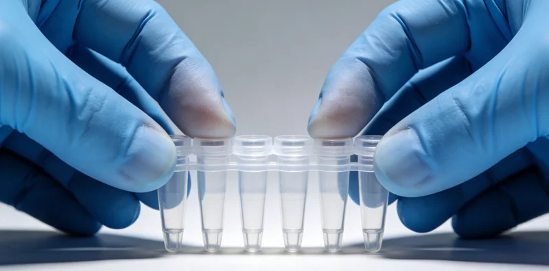 医生与患者讨论基因检测报告