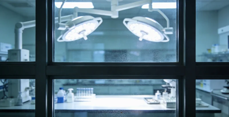 实验室技术人员正在进行样本制备