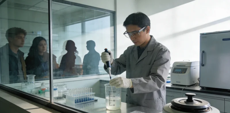 专业人士在分析基因检测报告