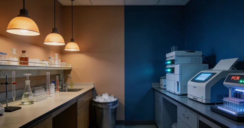 医生正在查看肺部CT或X光片，