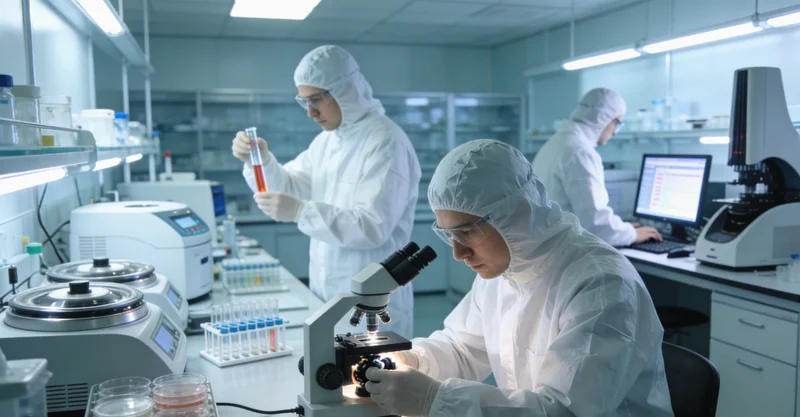 现代化基因检测实验室内部环境