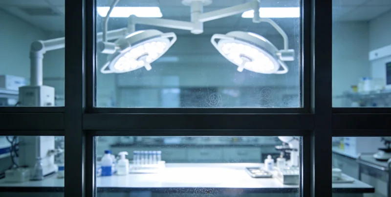 医生在诊室与患者及家属讨论病情与检测方案