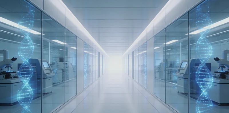 专业人员示范使用口腔拭子进行无