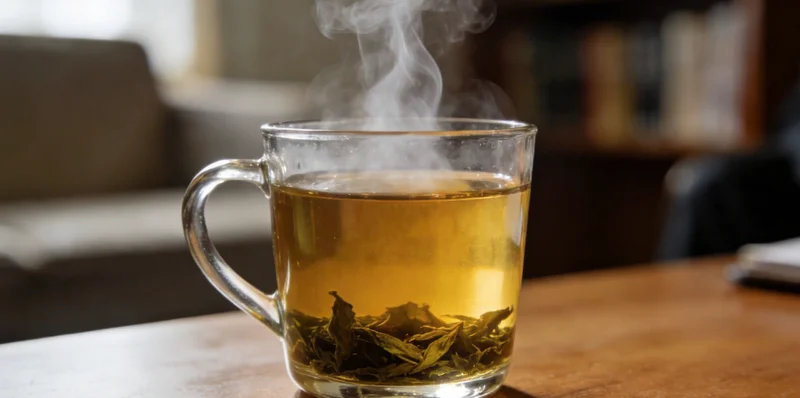 海东市民在家中查看墙面,面露担