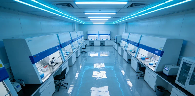基因检测实验室工作场景