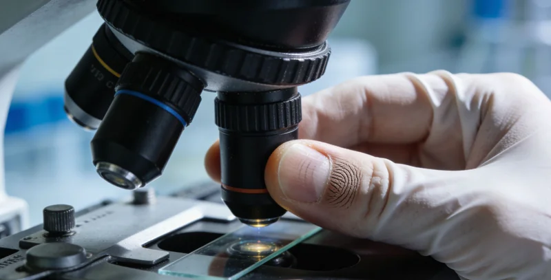 电脑屏幕上显示着复杂的基因序列