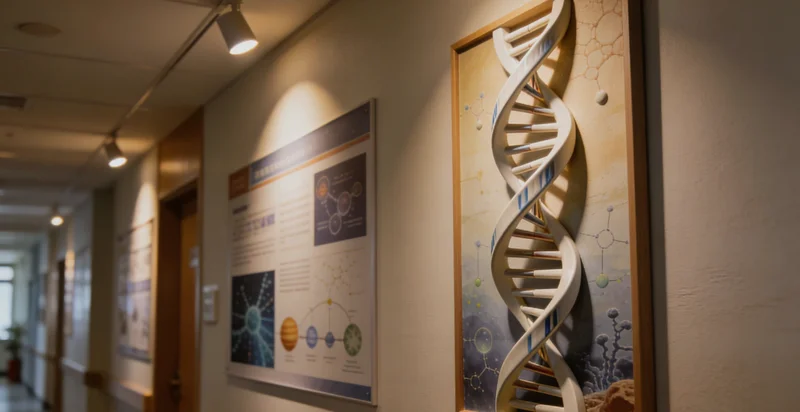 模拟医生在诊室内为备孕夫妇进行