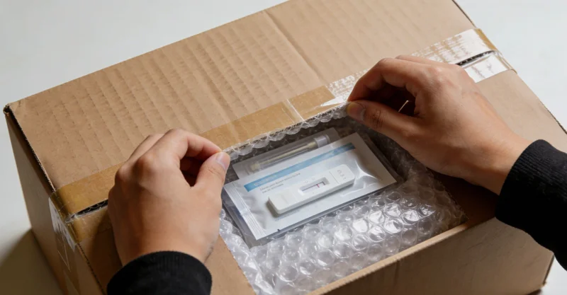 洛阳市民在医院咨询健康问题,背景为洛阳城市建筑