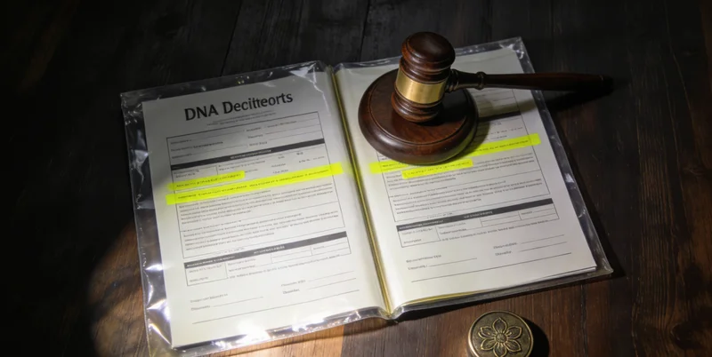 医生正向咨询者解读基因检测报告