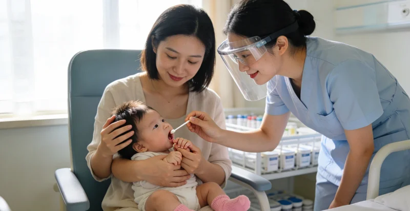 荆州家庭在咨询健康问题,背景为荆州城市景色