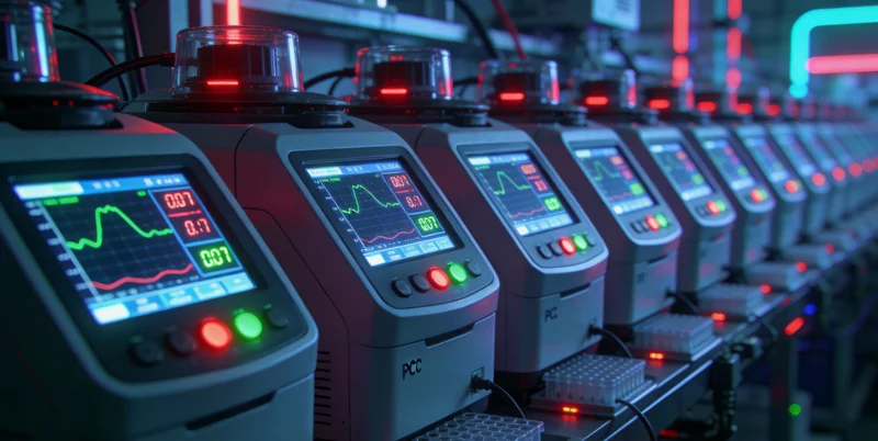 专业实验室内部，技术人员正在操