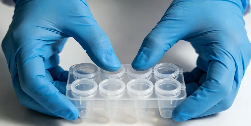 医生与患者讨论基因检测报告