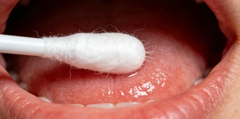 护士正在为患者进行专业的样本采