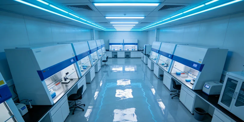 科研人员正在操作精密仪器进行基