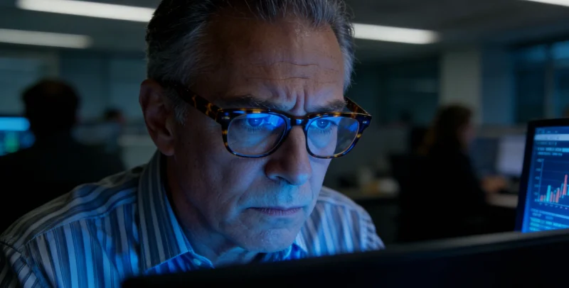 医生正向患者家属展示基因检测报