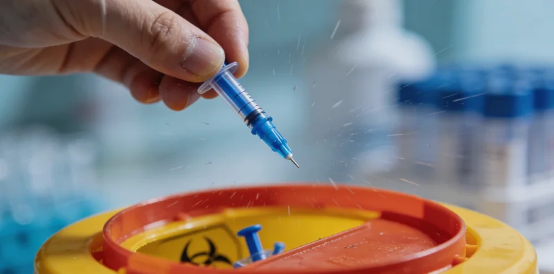 基因检测采样盒及简单流程示意图