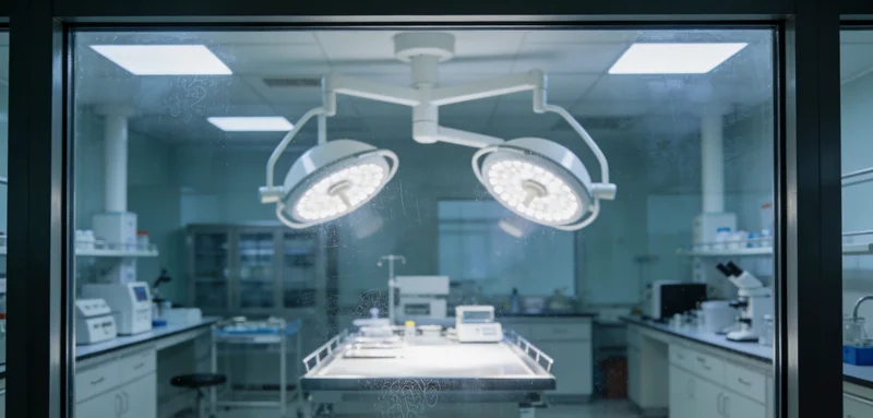 高科技基因检测实验室内部，科研