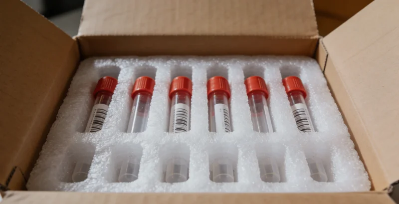 代表隐私保护的家庭自采检测套件