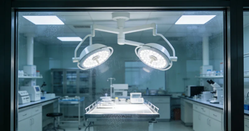 实验室内，技术人员正在操作精密