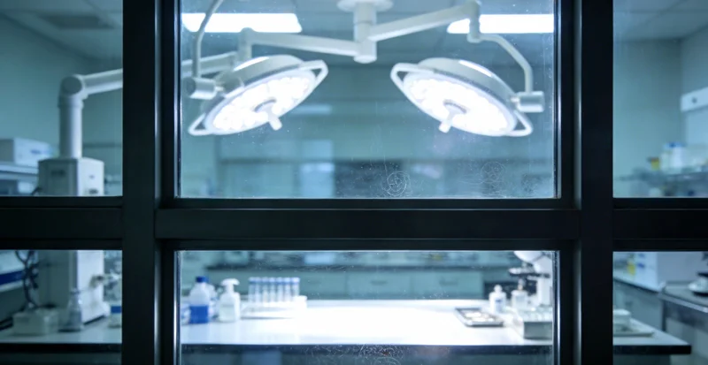 一位医生正在向患者家属讲解基因检测报告