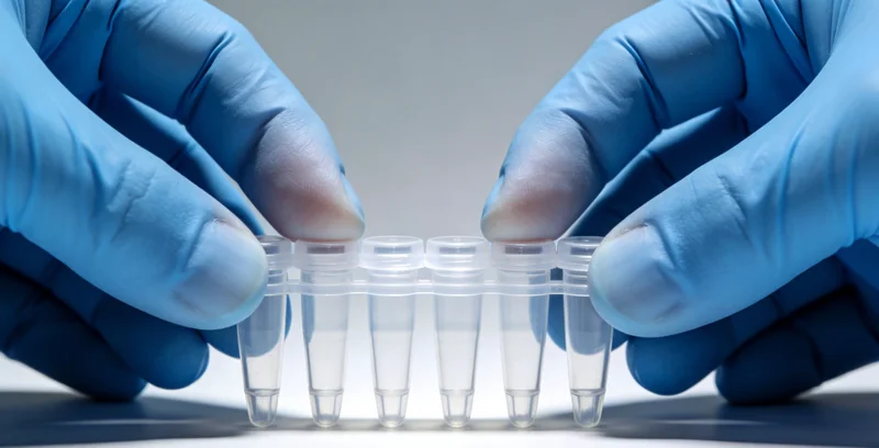 专业基因检测实验室中的精密仪器