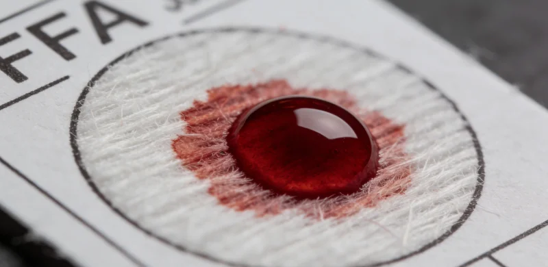 医护人员正在为患者进行咽拭子样