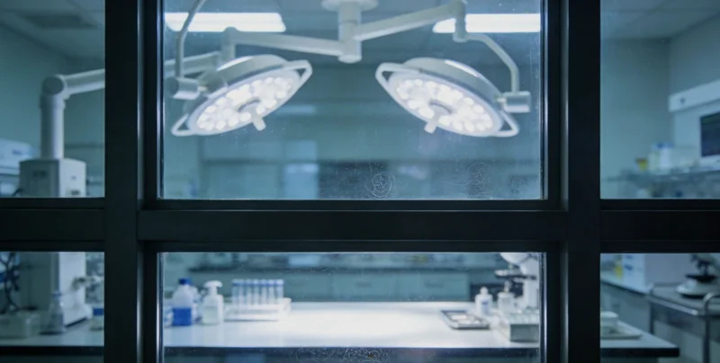 现代化基因测序实验室内部工作场