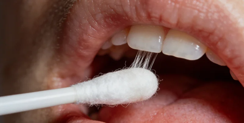 一位中年男性在康复后与医生交谈