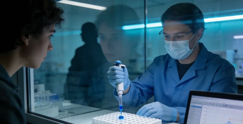 专业基因检测实验室工作环境展示