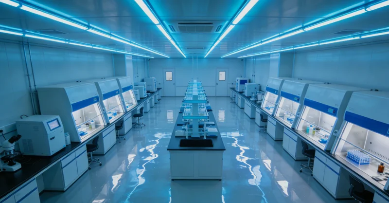 专业人员正在操作先进的基因测序