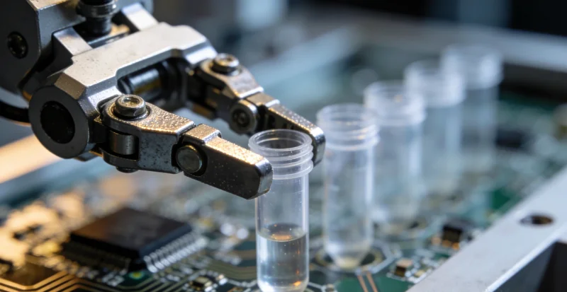 医生正在与患者沟通，共同查看肺