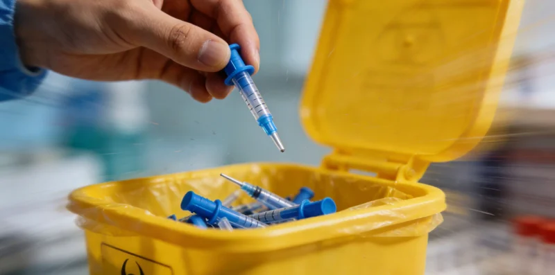 抽象化的DNA双螺旋与病原体概